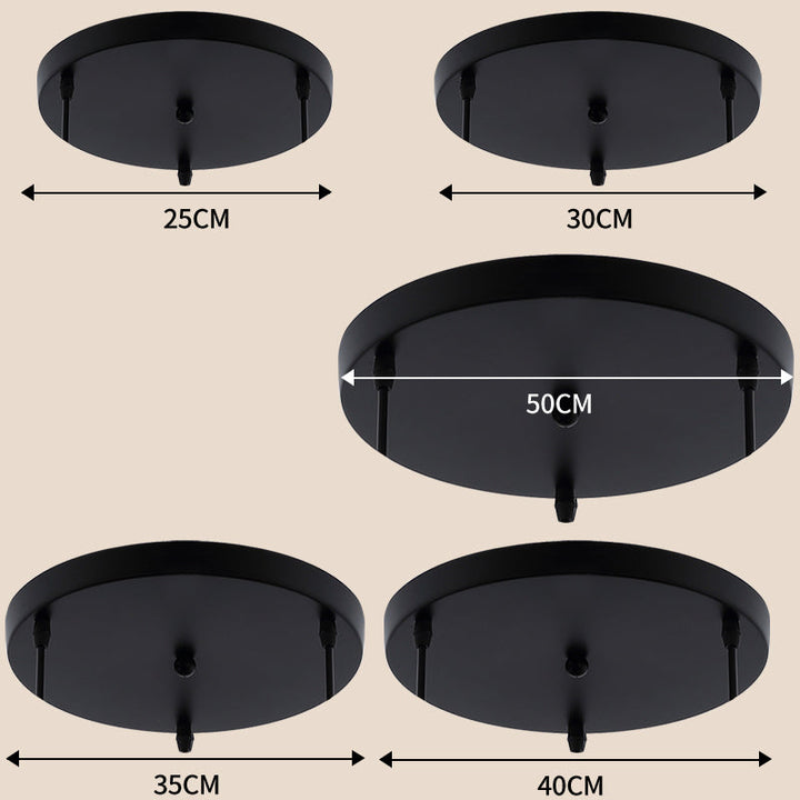 Accesorio de techo metálico para lámparas colgantes, perfecto para iluminación decorativa en cualquier espacio.