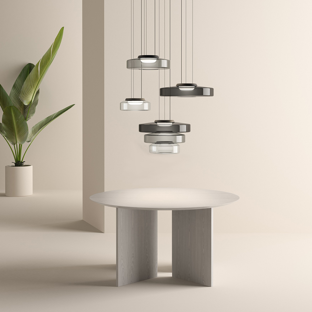 Lámpara colgante moderna y regulable, estilo escandinavo, para luz cálida.