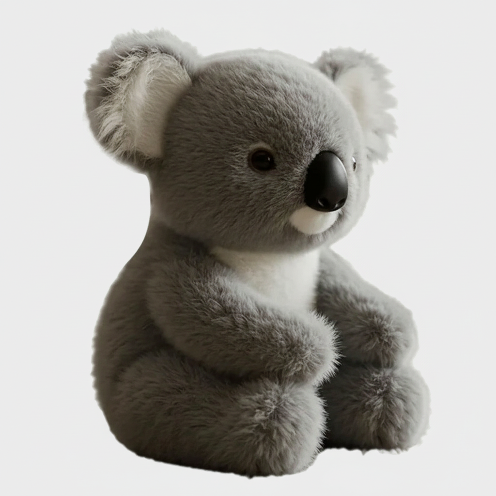 Peluche de koala con peso para aliviar estrés y ansiedad. Suave juguete terapéutico que ofrece calma y confort.