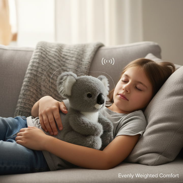 Regalo de peluche koala con peso. Proporciona alivio de estrés, ansiedad y una sensación de confort suave.