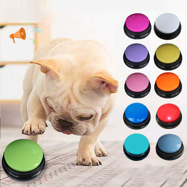 Botón grabador interactivo para entrenamiento de perros. Comunicación eficaz con tu mascota.