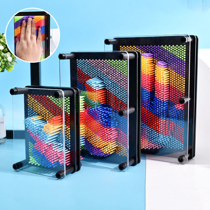 Decoración interactiva con juguete Pin Art 3D. Arte creativo para el hogar, alivio del estrés. Regalo único.