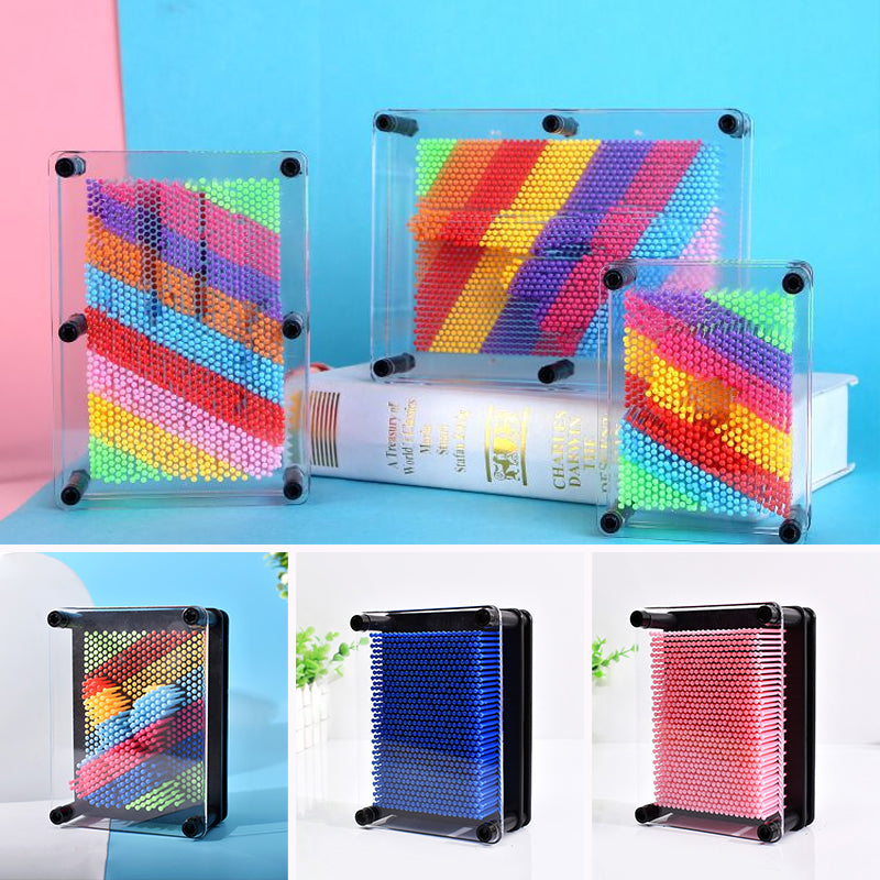 Juguete de arte 3D Pin Art, interactivo y creativo. Obra de descompresión y decoración para niños y adultos.