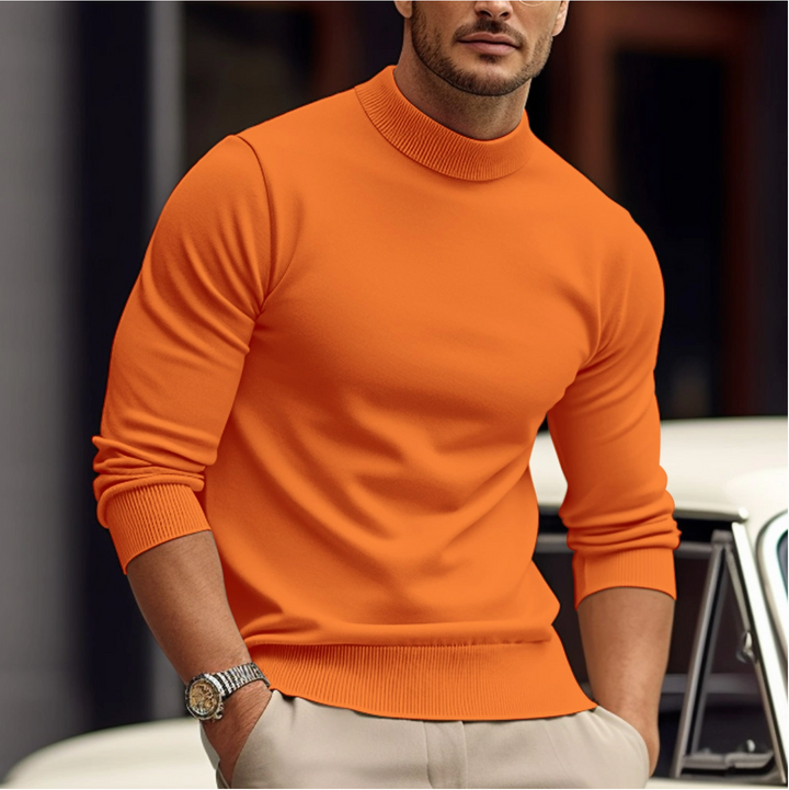 Jersey de hombre con cuello redondo, suéter masculino cómodo y elegante. Ideal para ropa casual y versátil en primavera-otoño.