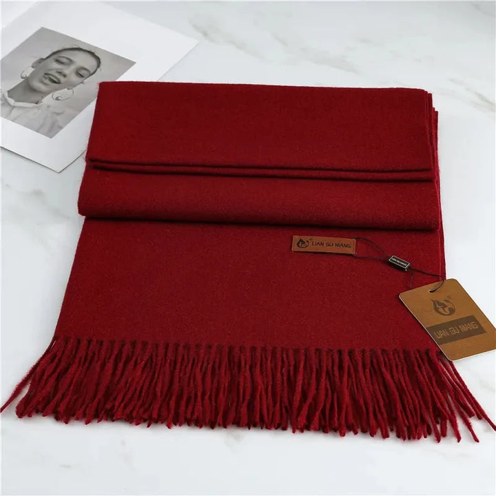 Chal de cachemira para mujer, suave, cálido y elegante. Perfecto accesorio de invierno.