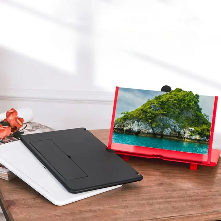 Accesorio para móvil: amplificador de pantalla plegable HD, compatible con todos los teléfonos para visualización.