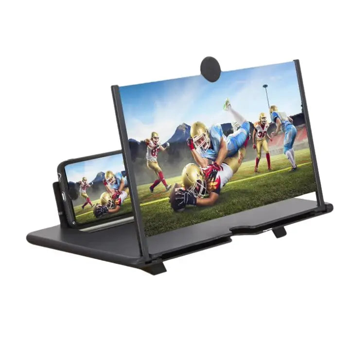 Aumento de pantalla plegable HD para teléfonos, ideal para ver videos y leer cómodamente.