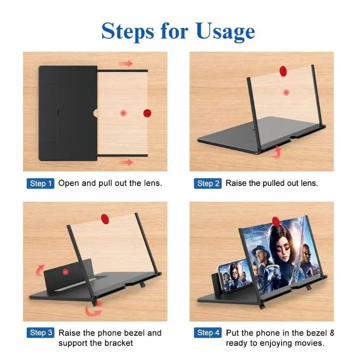 Regalo práctico: aumento de pantalla plegable para móviles, accesorio esencial para ver contenido.