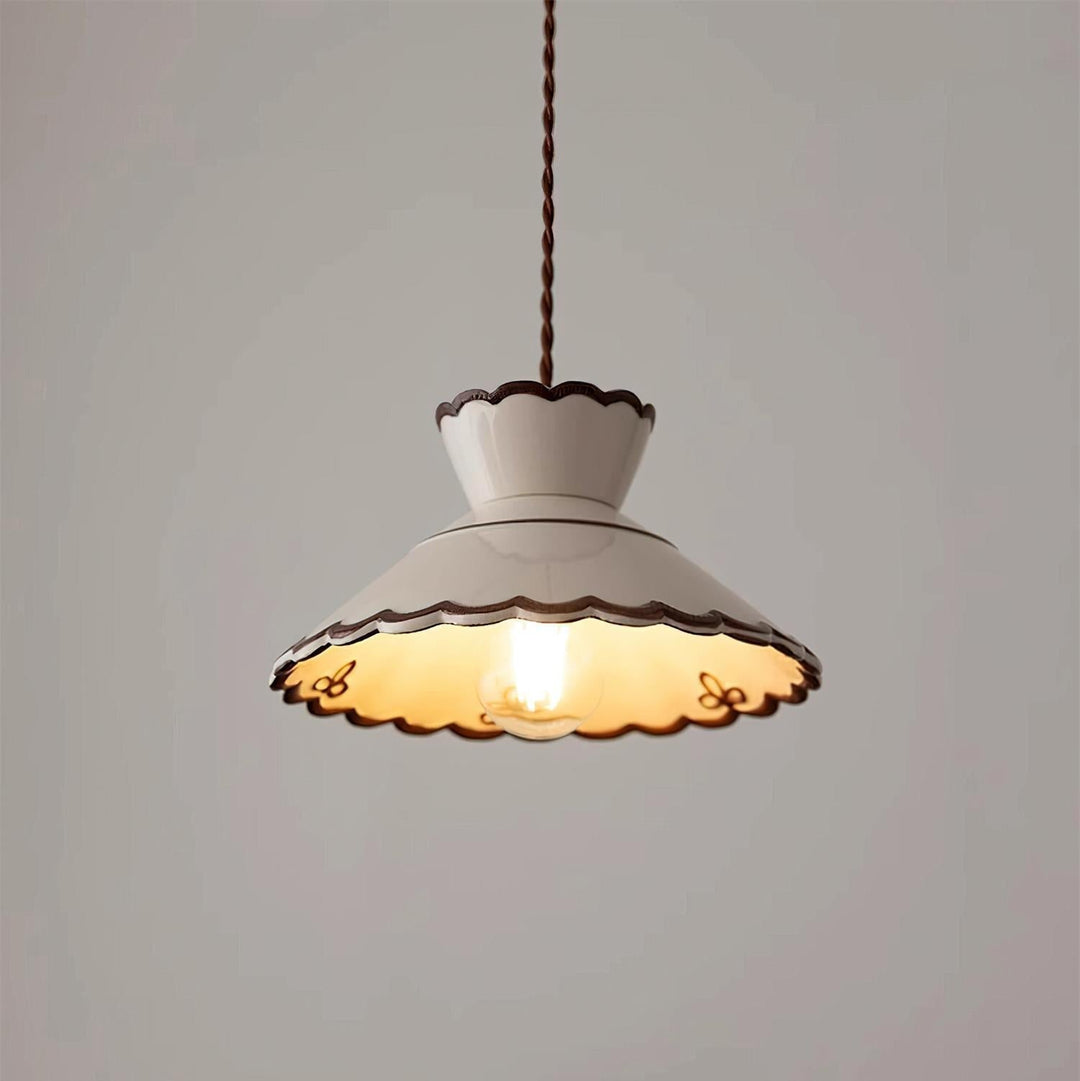 Colgante cerámico retro Grace, perfecto para la decoración de tu dormitorio o sala de estar.