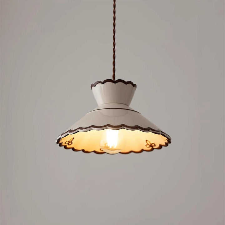 Colgante cerámico retro Grace, perfecto para la decoración de tu dormitorio o sala de estar.