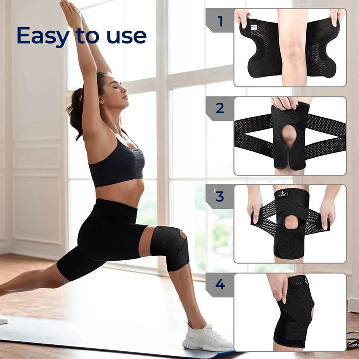 Soporte de rodilla ortopédico para artritis y recuperación, rodilleras de compresión.