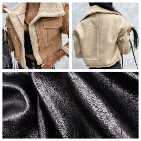 Chaqueta de mujer elegante, entallada, con solapas. Estilo minimalista de poliéster para otoño.