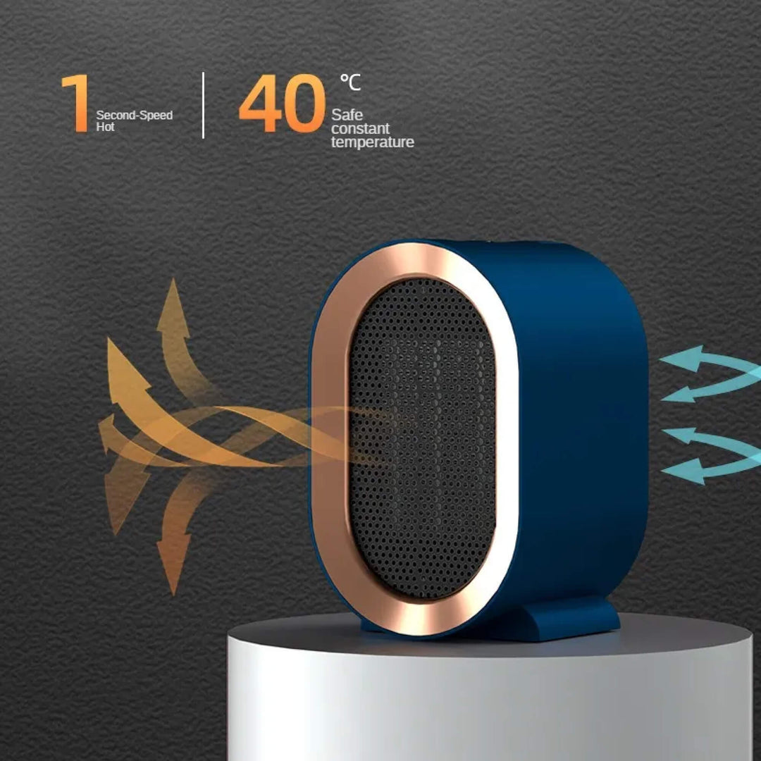 Calefactor eléctrico versátil, perfecto para mantener caliente tu espacio personal en cualquier lugar.