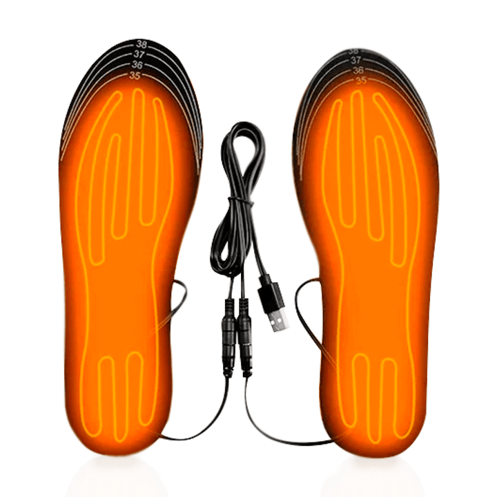 Plantillas calefaccionadas recargables para invierno, mantienen tus pies calientes en cualquier calzado.