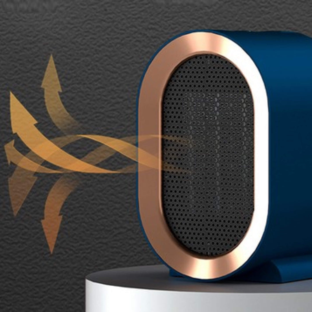 Mini calentador eléctrico portátil, fácil de mover para calor instantáneo en cualquier habitación.