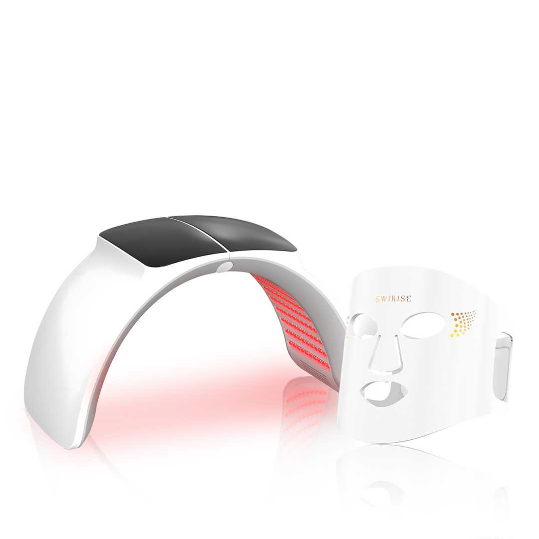 Aparato de terapia de luz LED 7 ondas para lograr un cutis claro, sin acné ni manchas.