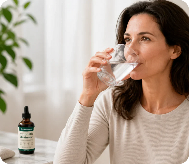 Suplemento líquido botánico. Gotas herbales concentradas para bienestar natural sin alcohol.