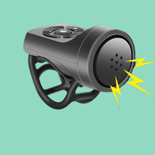 Alarma antirrobo para bicicleta con bocina potente, recargable USB, mejora la seguridad en ciclismo.