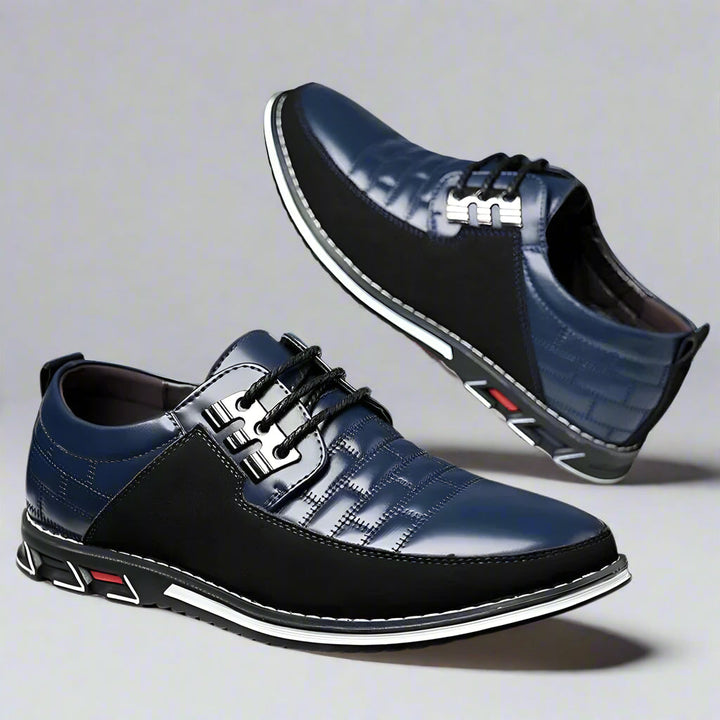 Zapatos de vestir elegantes para hombre, con cordones clásicos, ideales para oficina y eventos formales. Calzado cómodo y de moda.