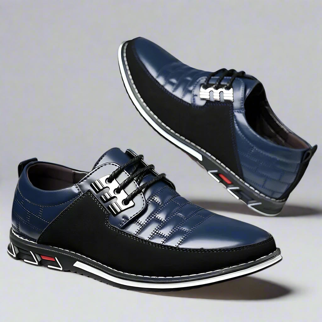 Calzado formal de hombre, estilo derby clásico con cordones. Perfecto para eventos, oficina y elegancia masculina. Moda hombre.