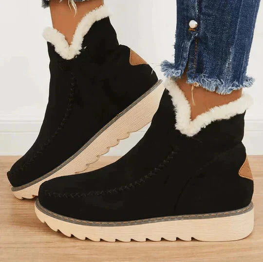 Zapatos ortopédicos negros para mujer, cómodos y elegantes con soporte de arco, ideales para uso diario y bienestar.