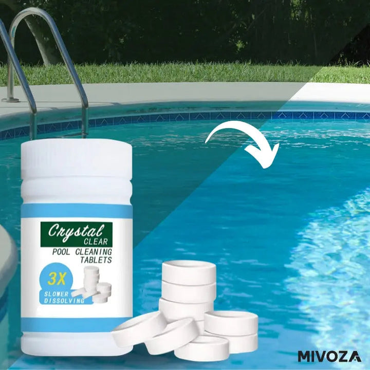 Tabletas de cloro dicloro para piscina, desinfectante de disolución rápida para limpieza y purificación de agua.