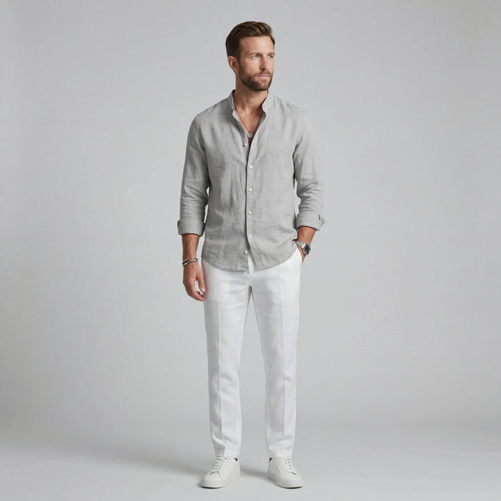 Camisa de moda para hombre, estilo casual elegante, perfecta para verano y primavera, muy fresca.