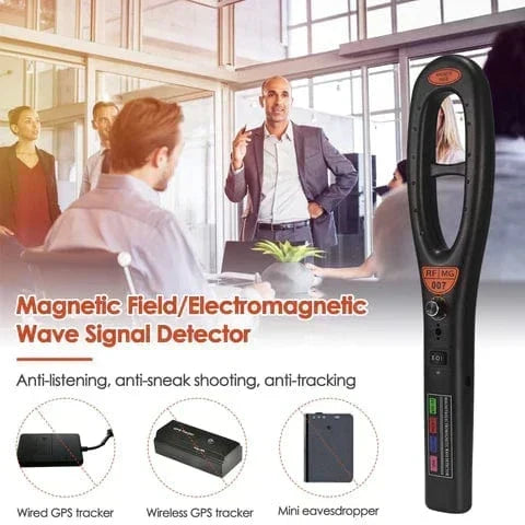 Escáner detector antiespía RF, magnético y GPS portátil Elite para proteger su privacidad y evitar vigilancia.