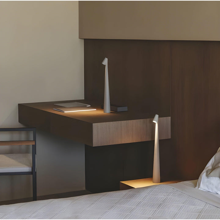 Luz de mesa LED moderna, inalámbrica, estilo nórdico, perfecta para decoración y uso diario en casa.
