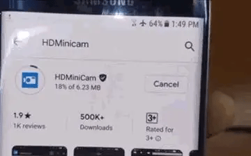 Cámara espía HD, grabadora de video discreta para monitoreo del hogar con detección de movimiento.