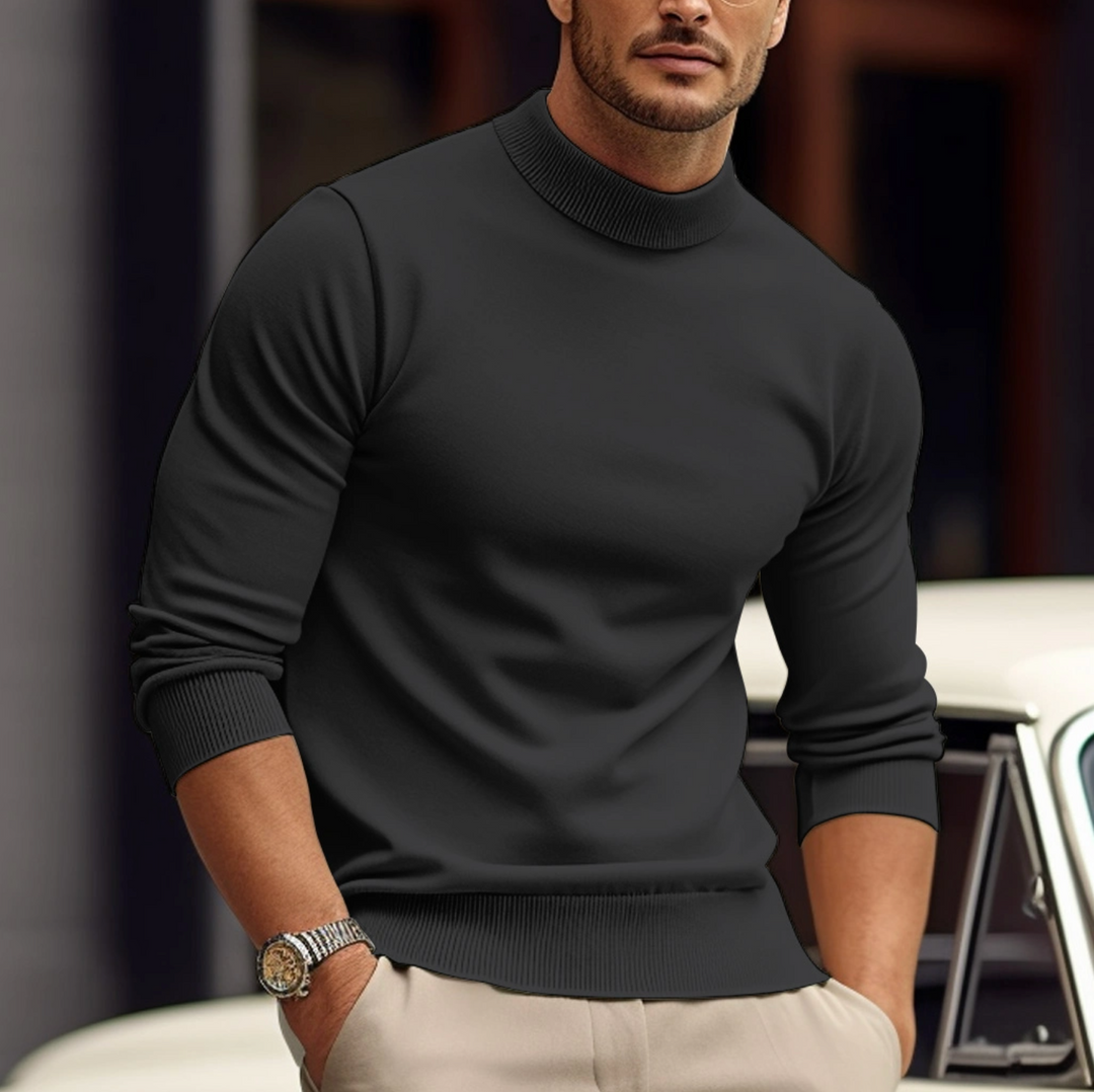 Suéter masculino para primavera-otoño, combina moda elegante y estilo casual. Jersey de hombre cómodo y versátil con cuello redondo.