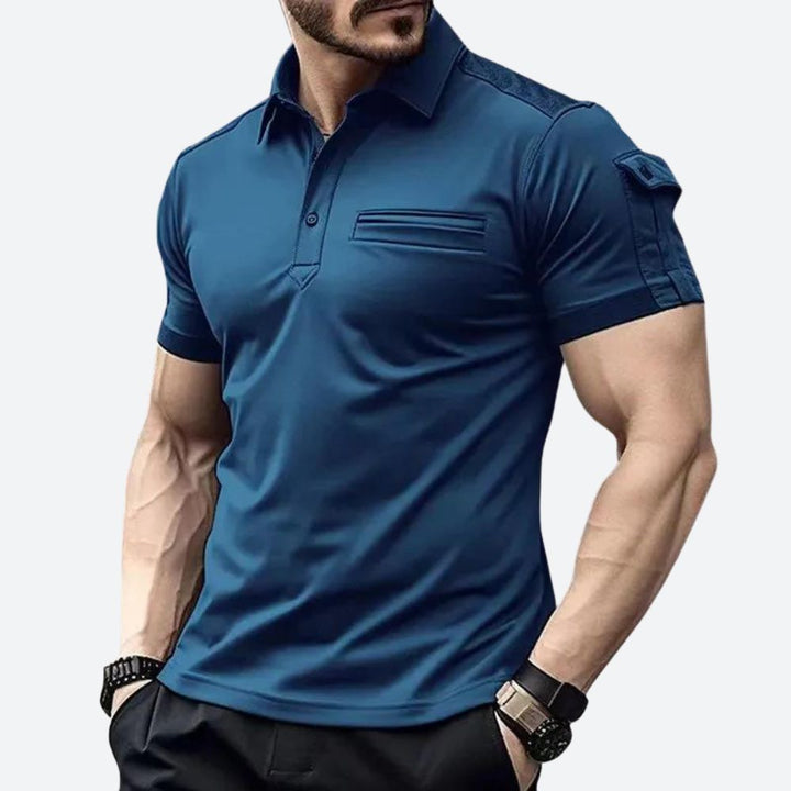 Polo de manga corta para hombre, cómodo y transpirable, perfecto para el verano casual.