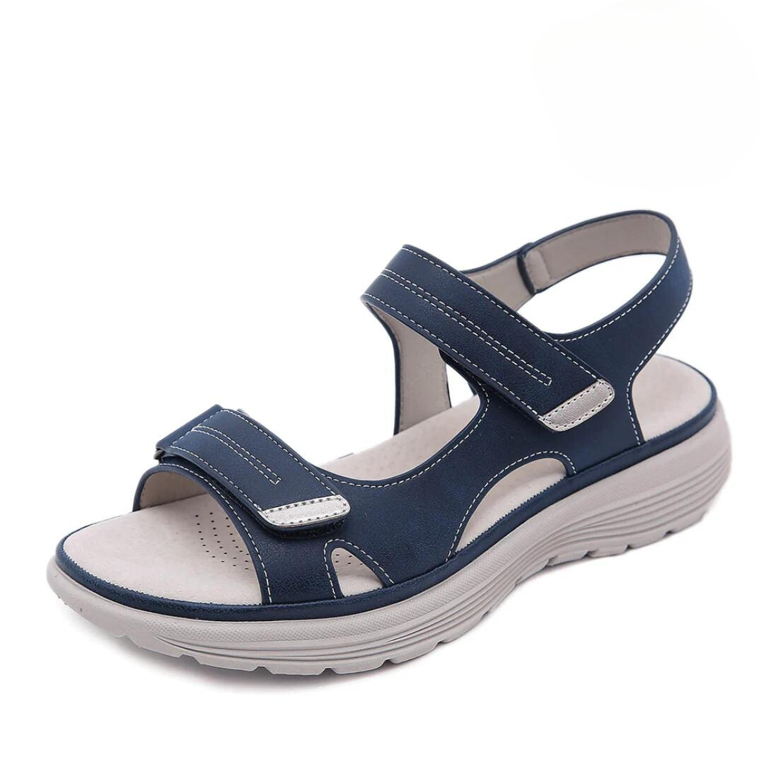 Sandalias de mujer con estilo veraniego, diseño moderno y confort diario. Calzado saludable y soporte plantar.