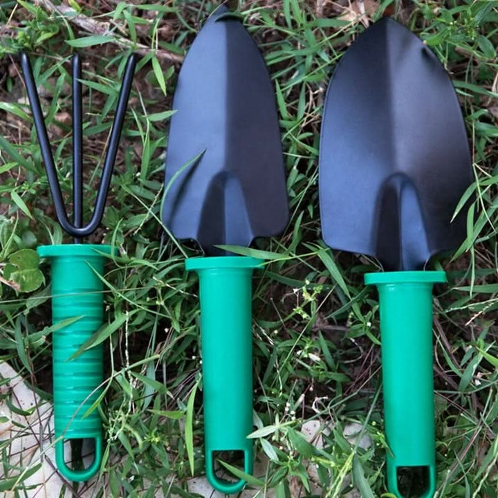 Herramientas de jardinería de acero inoxidable duradero. Kit para plantación, poda y mantenimiento de tu jardín.