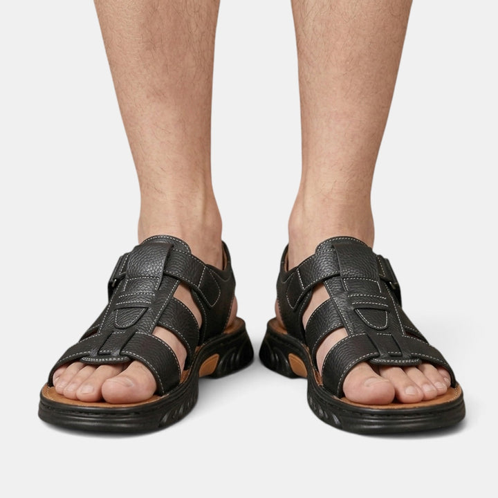 Elegantes sandalias de hombre con diseño doble uso, perfectas para verano y actividades. Calzado confort antideslizante.
