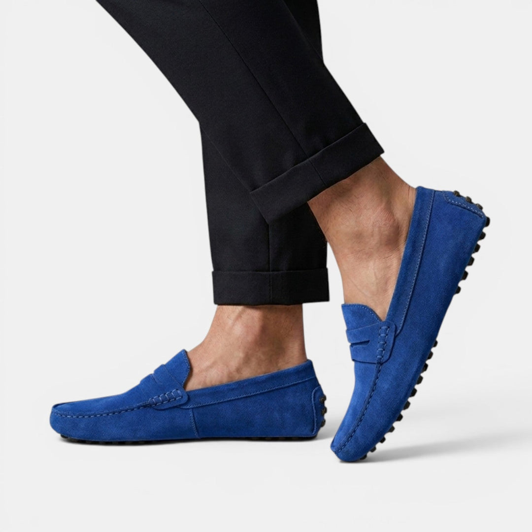 Zapatos de hombre veganos: mocasines driver con suela flexible, para un confort excepcional.