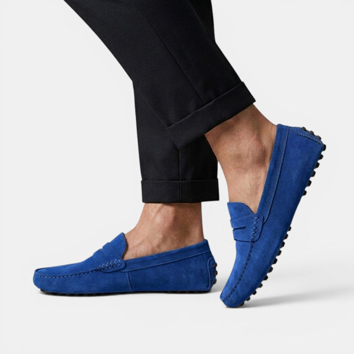 Zapatos de hombre veganos: mocasines driver con suela flexible, para un confort excepcional.