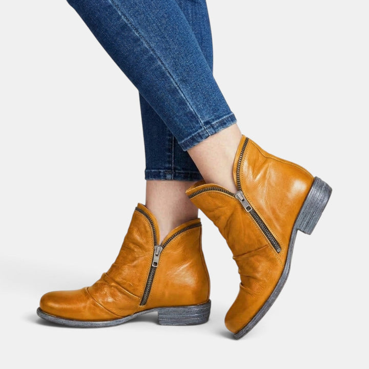 Pies sensibles encontrarán alivio en estas botas ortopédicas de mujer, con gran amortiguación y soporte.