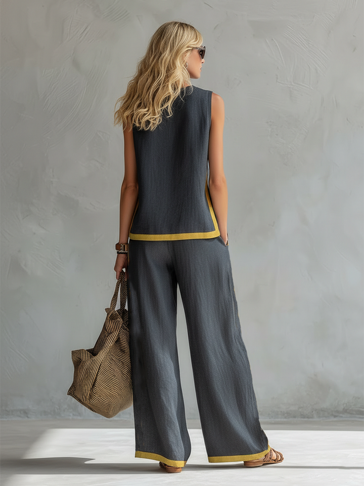 Conjunto Vicenta, look moderno y cómodo para mujer, ideal como outfit de verano.