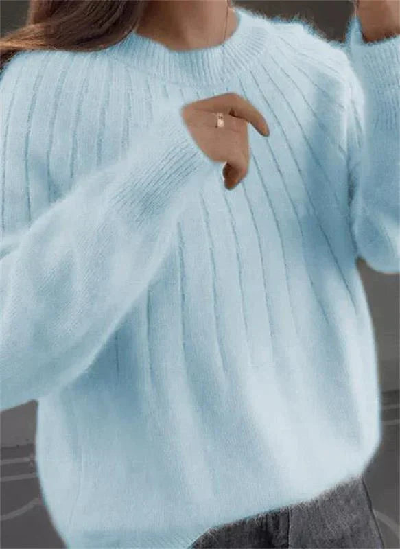 Exquisito jersey de cachemira suave para mujer, ultra cálido y elegante para cualquier ocasión.