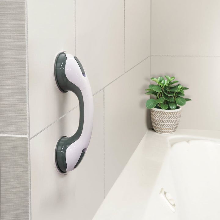 Barra de agarre de seguridad para ducha o bañera. Ventosa fuerte, no requiere taladrar, proporciona un apoyo firme en el baño.