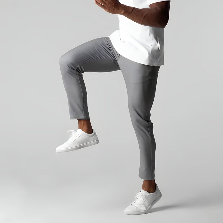 Pantalones chinos elásticos de hombre. Versátiles para look diario, oficina o casual elegante.