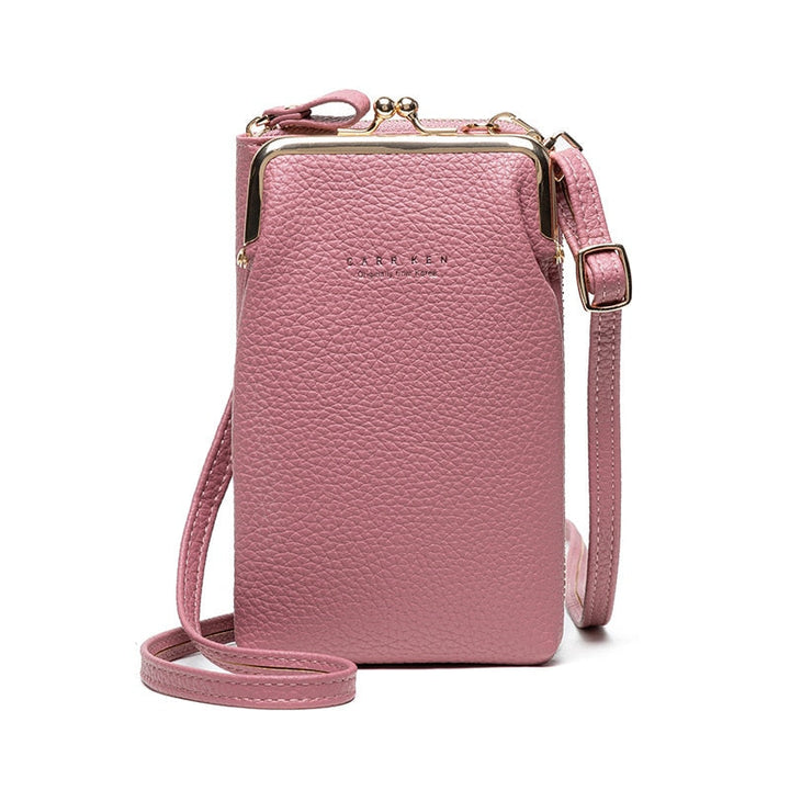 Bolso de mujer, organizador bandolera pequeño para móvil, correa ajustable, perfecto para accesorios y viajes.