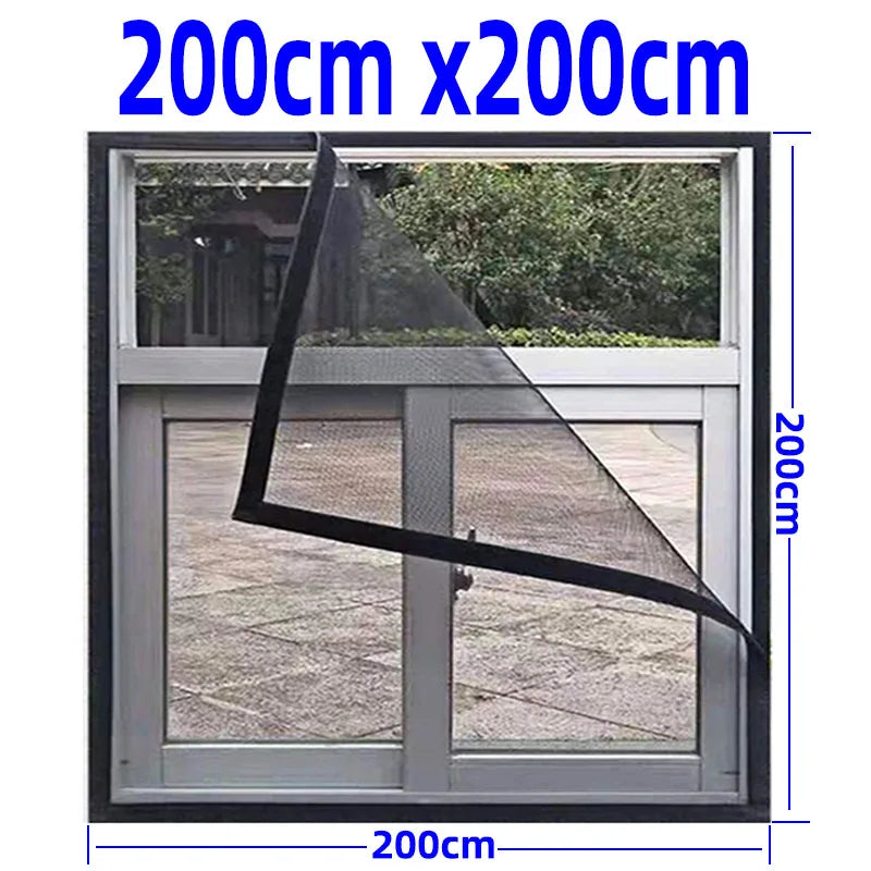 Malla antimosquitos para ventana. Barrera segura contra insectos, adaptable y lavable para el hogar.