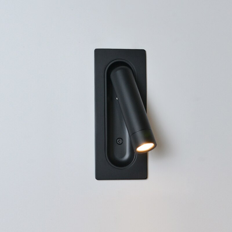 Luz de pared LED eficiente para lectura, aplique minimalista que ahorra energía en interiores.