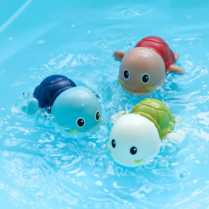 Regalo para niños: juguetes de baño con cuerda, animales marinos que nadan. Diversión segura y educativa.