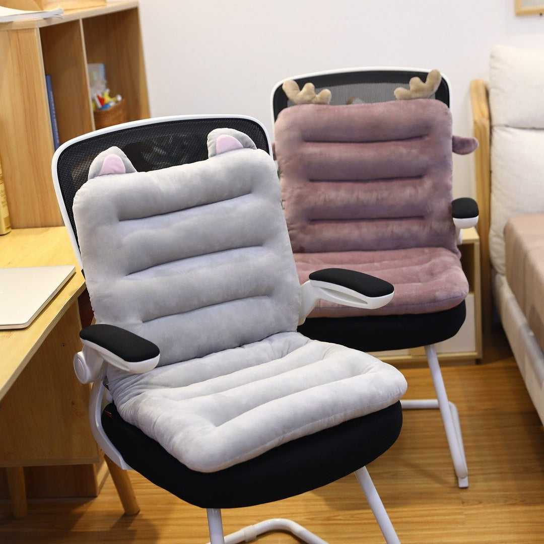 Detalle de tejido transpirable del cojín ErgoRelief, diseño ergonómico para máximo confort y soporte de espalda.