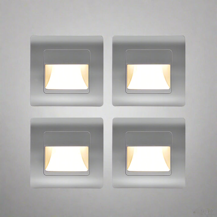 Iluminación LED para escaleras con sensor de movimiento. Lámpara de pared inteligente, eficiencia energética.