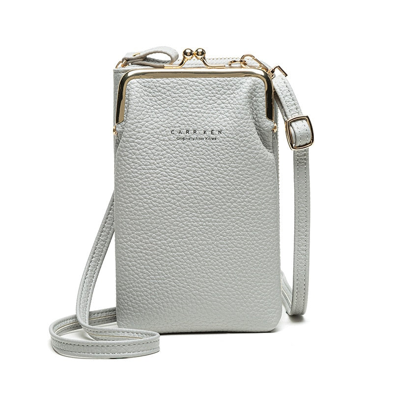 Bolso pequeño de viaje para mujer, bandolera con correa ajustable, organiza tu móvil y accesorios cómodamente.