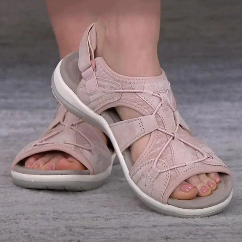 Sandalias acolchadas de mujer. Máxima comodidad para verano, calzado plano y ligero, ideal para paseos casuales.